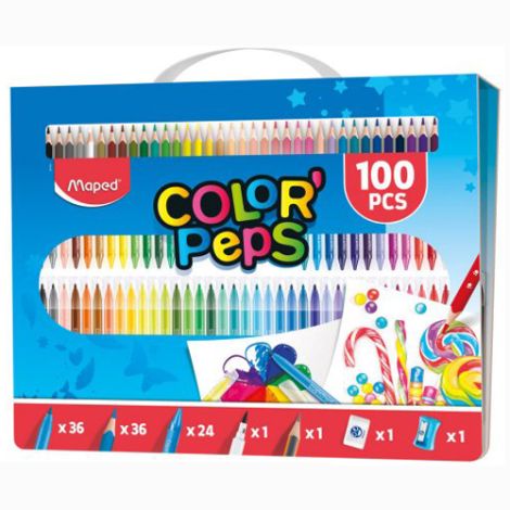 Sada MAPED "COLOR&#39;PEPS" výtvarných potřeb sada 100 ks