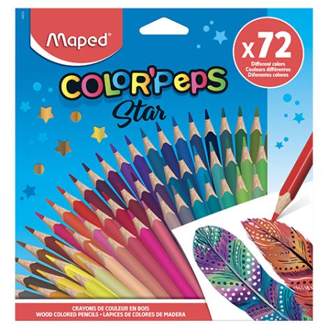 Barevné tužky trojboké MAPED Color&#39;Peps 72 barev