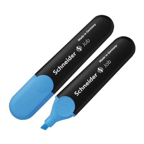Zvýrazňovač SCHNEIDER "Job 150", 1-5 mm, modrý