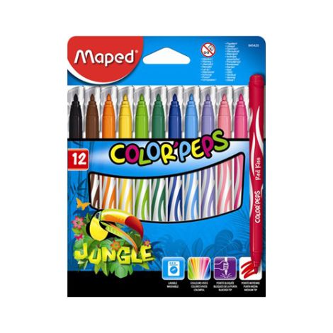 Fixy MAPED "COLOR`PEPS JUNGLE", 12 ks