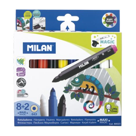 Fixy MILAN kulaté 7,5 mm MAGIC - sada 8+2 ks