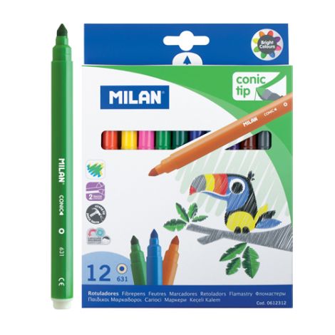 Fixy MILAN kulaté 0,5 mm MAXI - sada 12 ks