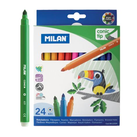 Fixy MILAN kulaté 0,5 mm MAXI - sada 24 ks