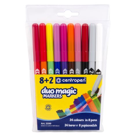 Fixy CENTROPEN 2599 Duo Magic - sada 8+2 ks