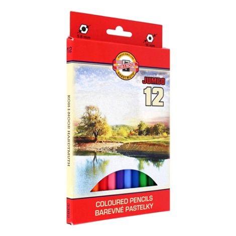 Pastelky KOH-I-NOOR Jumbo 12ks
