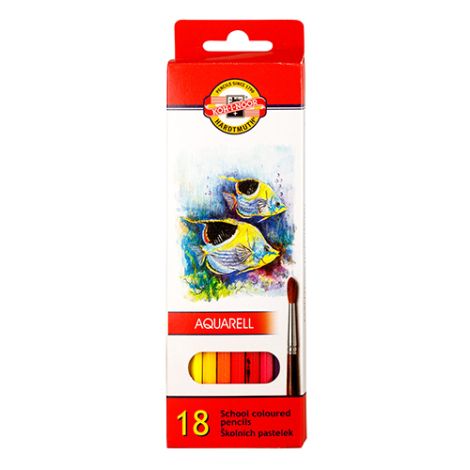 Pastelky KOH-I-NOOR akvarelové, sada 18 ks