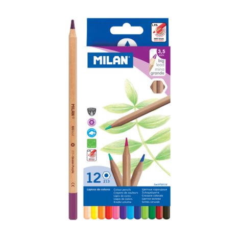 Pastelky MILAN šestihranné 3.3 mm / 12 ks