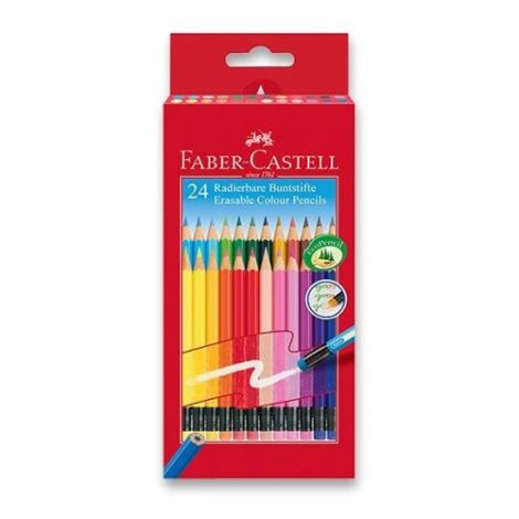 Pastelky FABER CASTEL šestihranné 24 ks