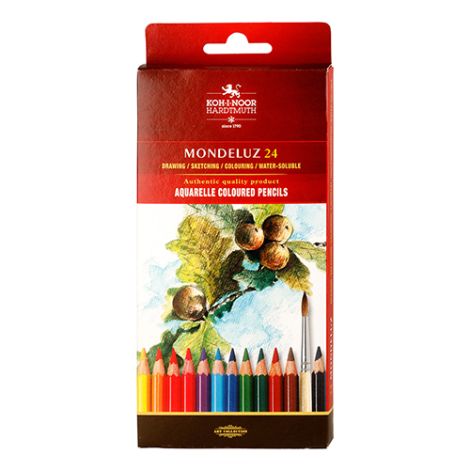 Pastelky KOH-I-NOOR akvarelové, sada 24 ks, plody
