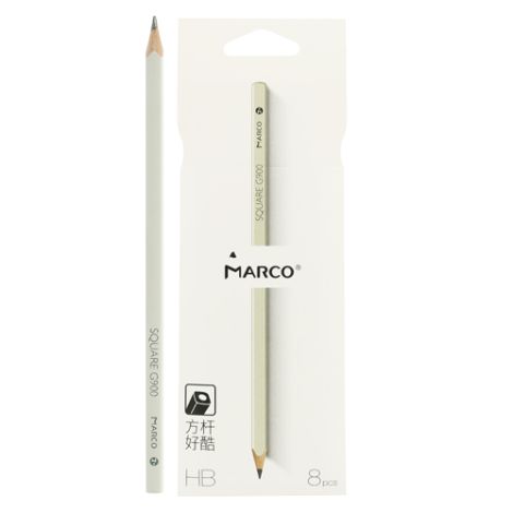 Tužka grafitová MARCO HB, sada 8 ks