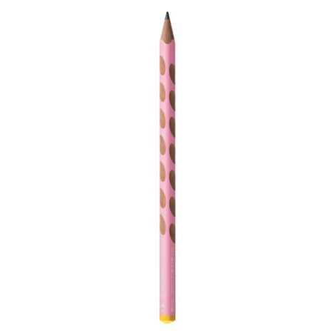 Tužka grafitová STABILO EASYgraph pro leváky, pastelově růžová