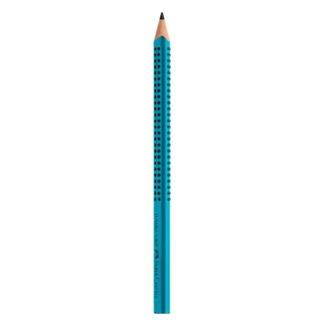 Grafitová tužka Faber-Castell Grip Jumbo B, tyrkysová