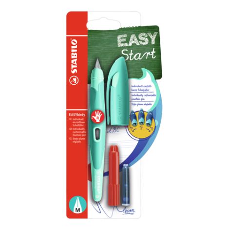 Roller kuličkový STABILO EASYbirdy Pastel pro praváky, aqua zelená