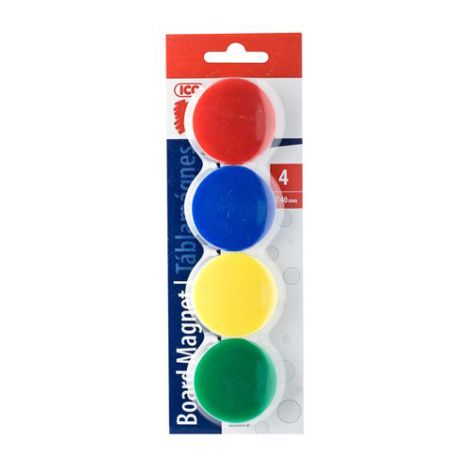 Magnetky, 40 mm, 4 barvy