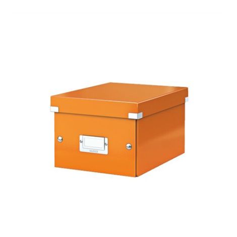Archivační krabice "CLICK&STORE", A5, lakový lesk, oranžová