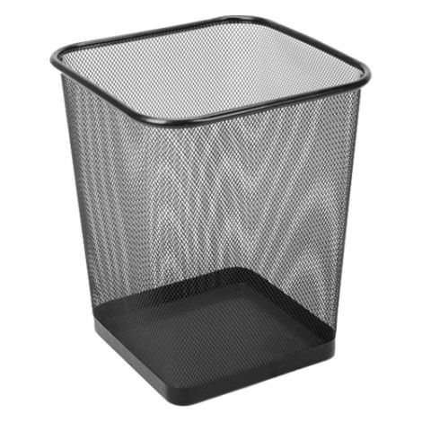 Drátěný koš hranatý, černý 20 l