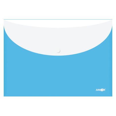 Obal s patentem + zadní kapsa PP/A4, modrý
