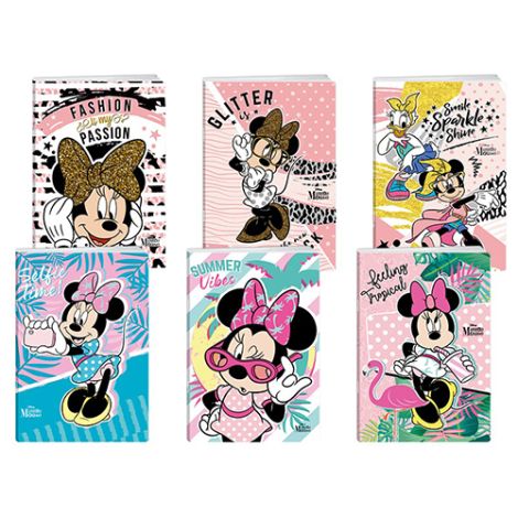 Sešit A4, linkovaný, 50 listový - Premium Minnie Mouse, s glittrem