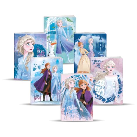 Sešit A4, linkovaný, 50 listový - Premium Frozen, s glittrem