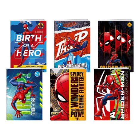 Sešit A4, linkovaný, 50 listový - Spider-Man, s UV lakem