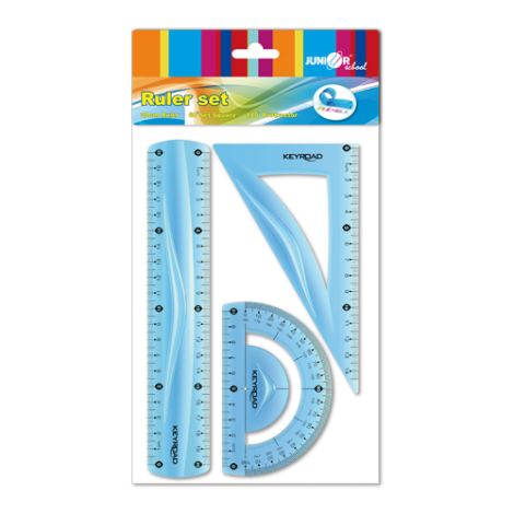 Sada pravítek - 3 ks, barevná/ohebná