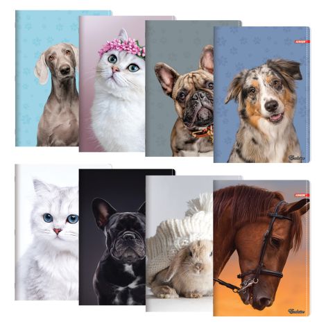 Sešit A5, linkovaný 544, 40 listový, Exclusive "Cute Animals"
