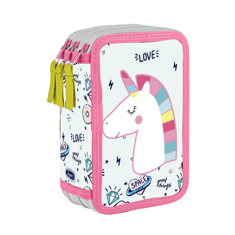 Penál 3-patrový, prázdný - Unicorn iconic