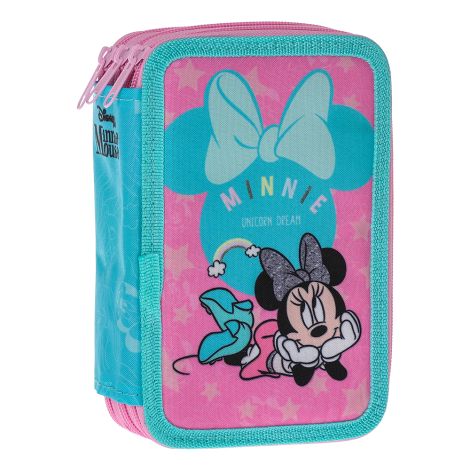Penál 3-patrový plný - Minnie Mouse UNICORN DREAM