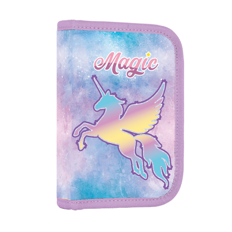 Penál 1-posch. 2 chlopně, prázdný OXY GO - Unicorn