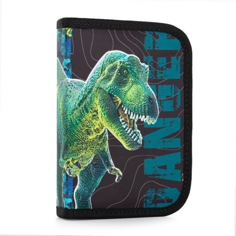 Penál 1-posch. 2 chlopně, prázdný Premium Dinosaurus