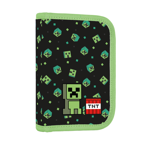 Penál 1-posch. 2 chlopně, prázdný OXY NEXT Green Cube