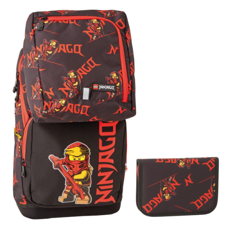 LEGO Ninjago Red Optimo - školní batoh, 3 dílný set