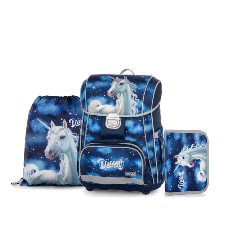 Školní batoh (3-dílný set) PREMIUM - Unicorn 1