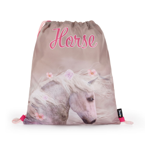Kapsa na přezůvky s potiskem - kůň romantic