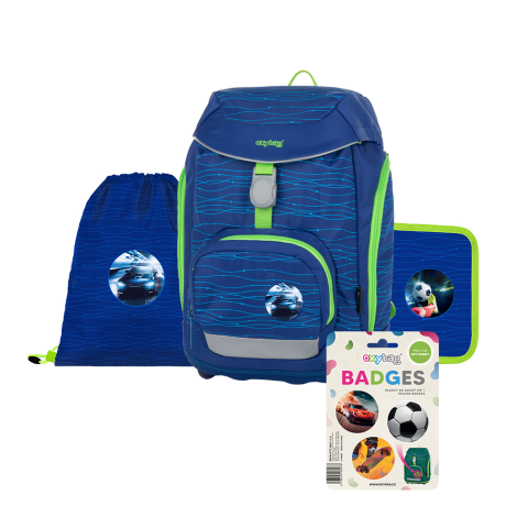 Školní batoh - 4 dílný set OXY - Sherpy Blue