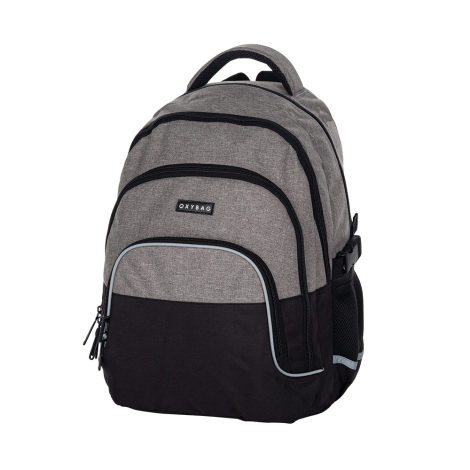 Studentský batoh OXY SCOOLER - Grey black