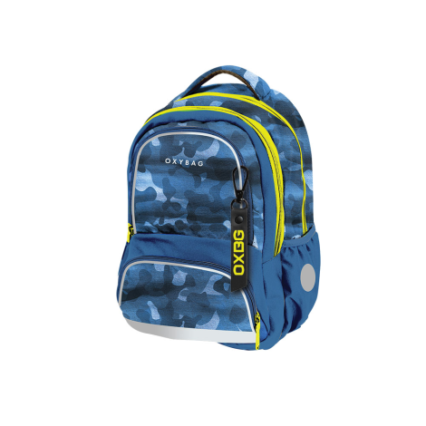 Školní batoh OXY NEXT - Camo blue