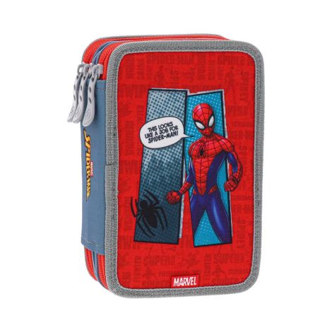 Penál 3-patrový plný - Spider Man