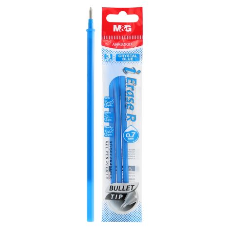 Náplň gumovací M&G iErase R hrot 0,7 mm - modrá (sada 3 ks)