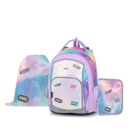 Školní batoh (3-dílný set) OXY GO - Shiny