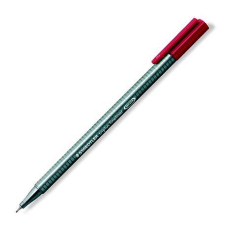 Liner, 0,3 mm, STAEDTLER "Triplus", karminově červený