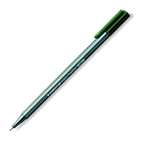 Liner, 0,3 mm, STAEDTLER "Triplus", tmavě zelený