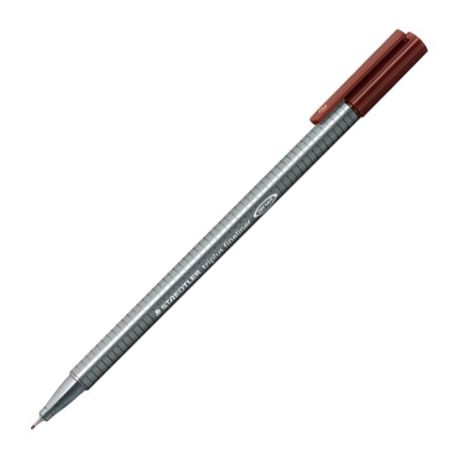 Liner, 0,3 mm, STAEDTLER "Triplus", středně hnědý
