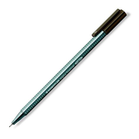 Liner, 0,3 mm, STAEDTLER "Triplus", tmavě hnědý