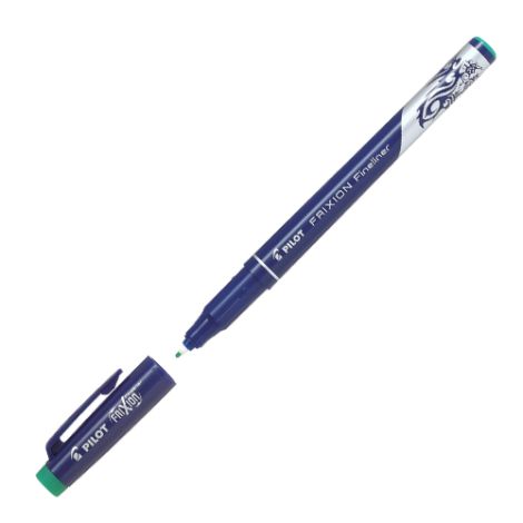 Pilot Frixion Fineliner 0,45mm, zelený