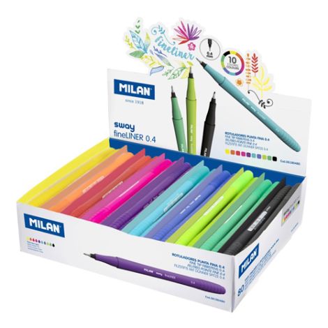 Liner MILAN Sway Fineliner 0,4mm - sada 80 ks
