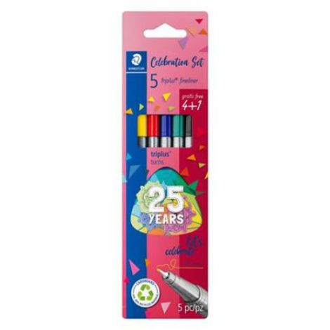 Liner, 0,3 mm, STAEDTLER "Triplus STAEDTLER", 5 různých barev