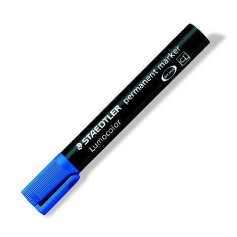Permanentní popisovač, 2 mm, kuželový hrot, STAEDTLER "Lumocolor 352", modrý
