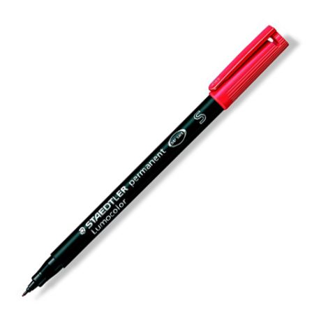 Permanentní popisovač, OHP, 0,4 mm, STAEDTLER "313 S", červený