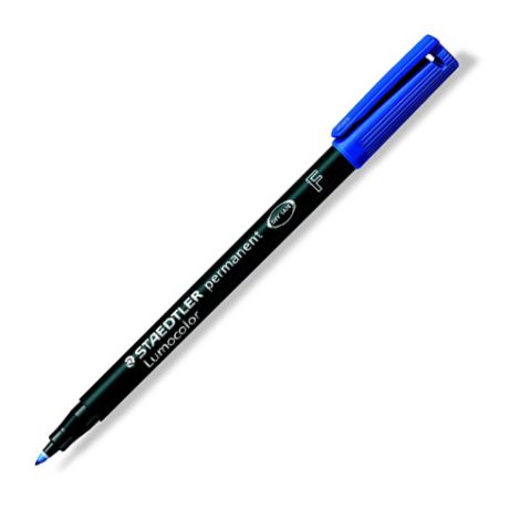 Permanentní popisovač, OHP, 0,6 mm, STAEDTLER "318 F", modrý